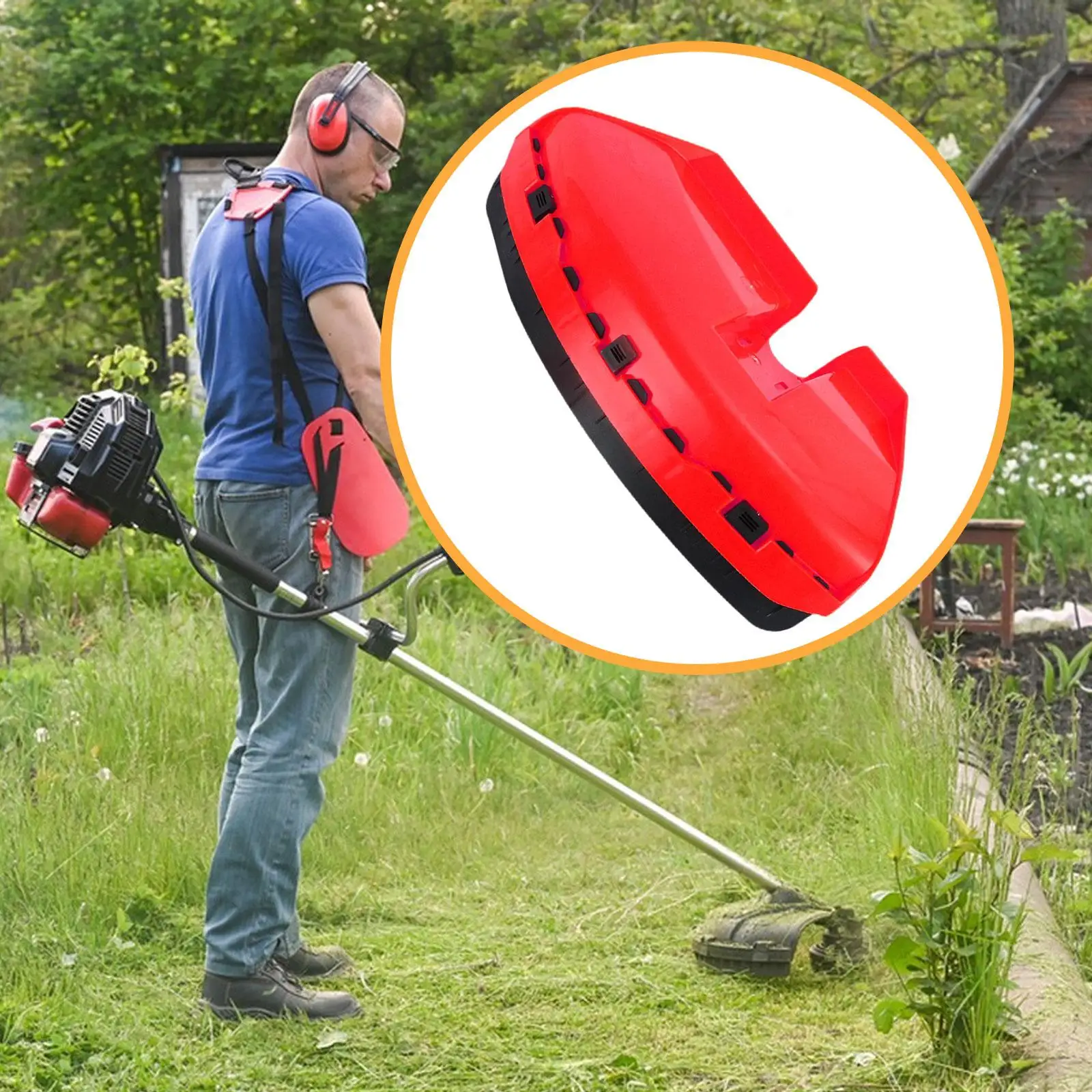 Grass Eater Guard Portable Universal Protection Board Lawn Mower Dustproof Cover String Trimmer Guard Brush Cutter Guard Block