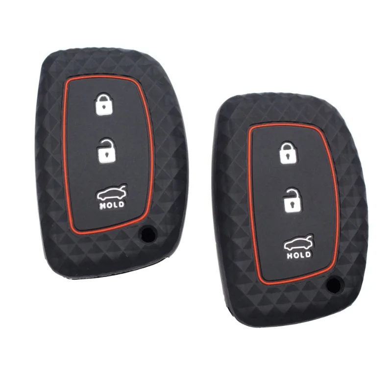 For Hyundai Silicone car key set suitable I10 I20 I30 HB20 IX25 IX35 IX45 Ioniq Accent TUCSON Avante Solaris Elantra key set