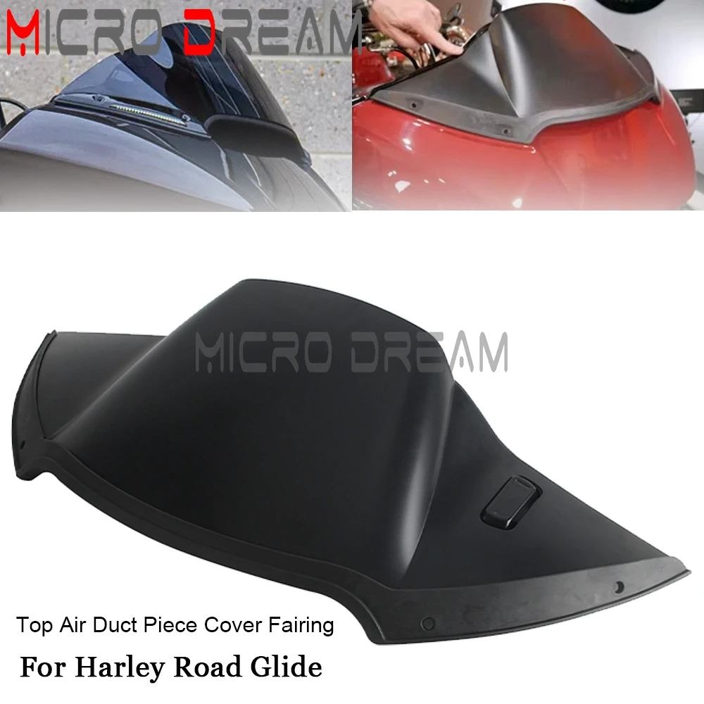 Dla Harley Road Glide Ultra Limited Special ST FLTRKSE FLTRKST 15-24 Przednia owiewka motocyklowa Czarna plastikowa osłona kanału powietrznego
