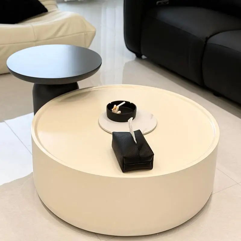 

Coffee Design Center Nordic Table Small Living Room Household Simple Modern Round Combination Tea Lounge Sofa Balcony Furniture