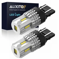 AUXITO 2X LED DRL T20 7440 W21W WY215W luz LED CANBUS 7443 W21/5W bombilla LED sin Error luz de circulación diurna para coche lámpara de marcha atrás 12V
