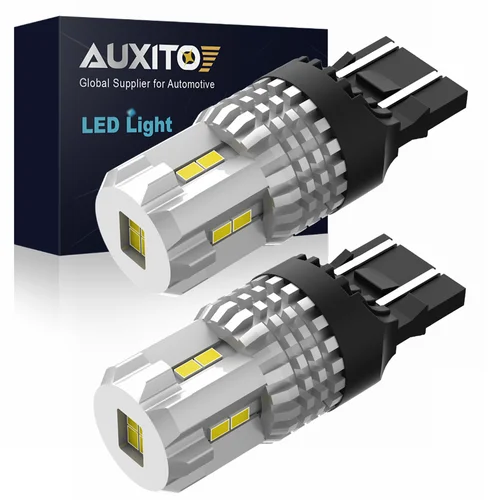 Imagen 1 del producto AUXITO 2X LED DRL T20 7440 W21W WY215W luz LED CANBUS 7443 W21/5W bombilla LED sin Error luz de circulación diurna para coche lámpara de marcha atrás 12V