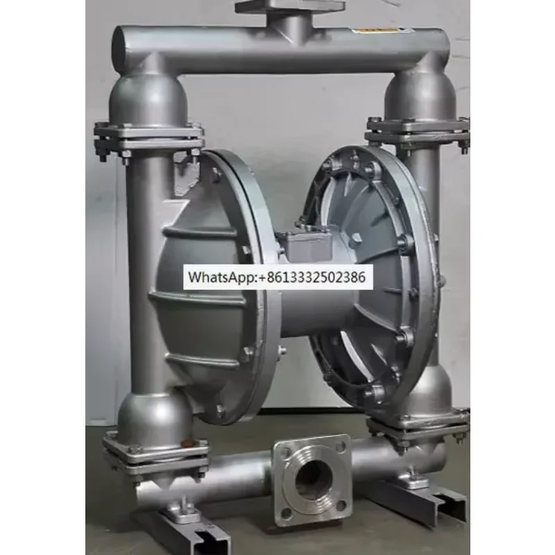 

Пневматический мембранный насос VKM QBY-50, нержавеющая сталь, нитрил, резина, устойчивость к кислотам и щелочам