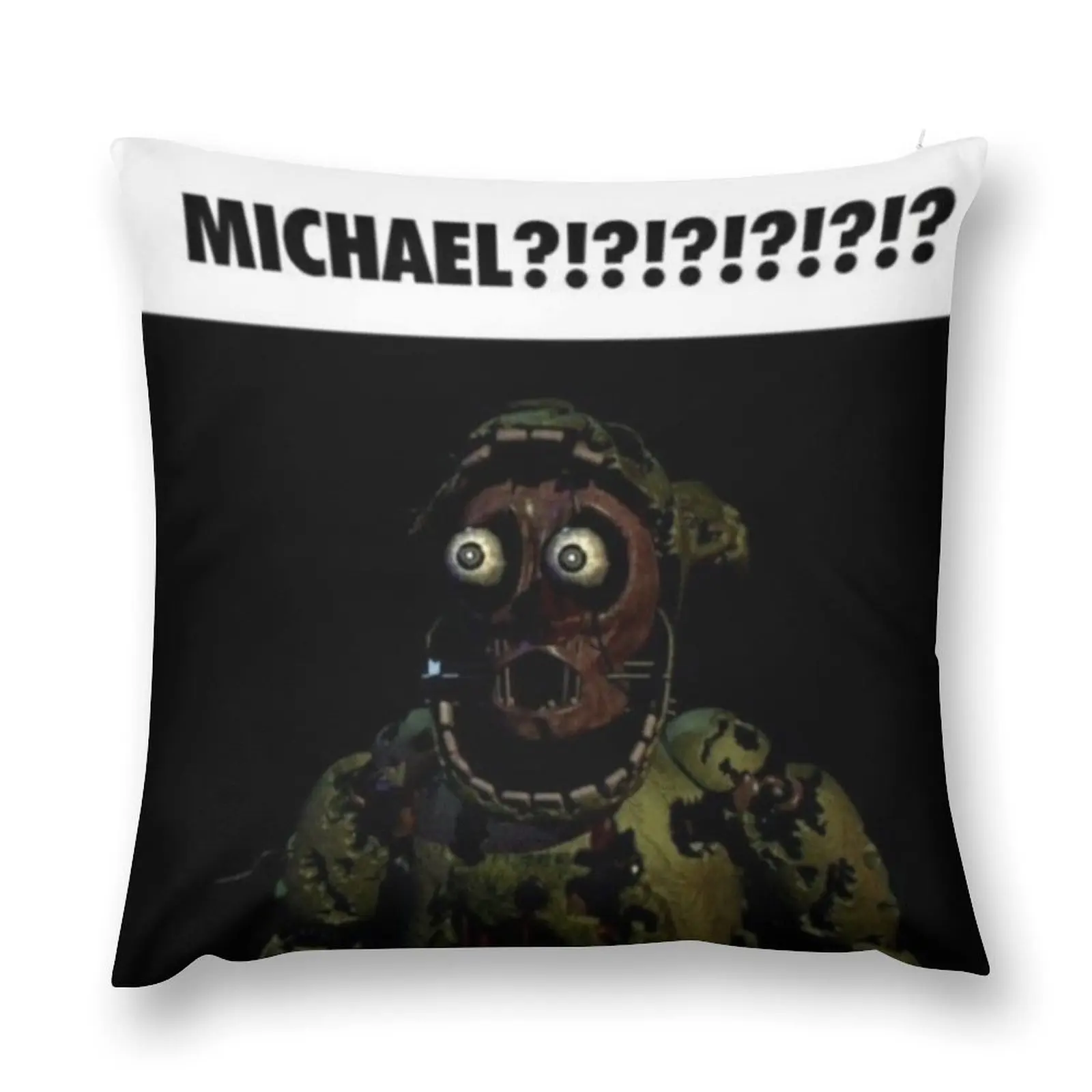 

Springtrap Micheal Throw Pillow Pillowcases Bed Cushions Rectangular Cushion Cover pillow