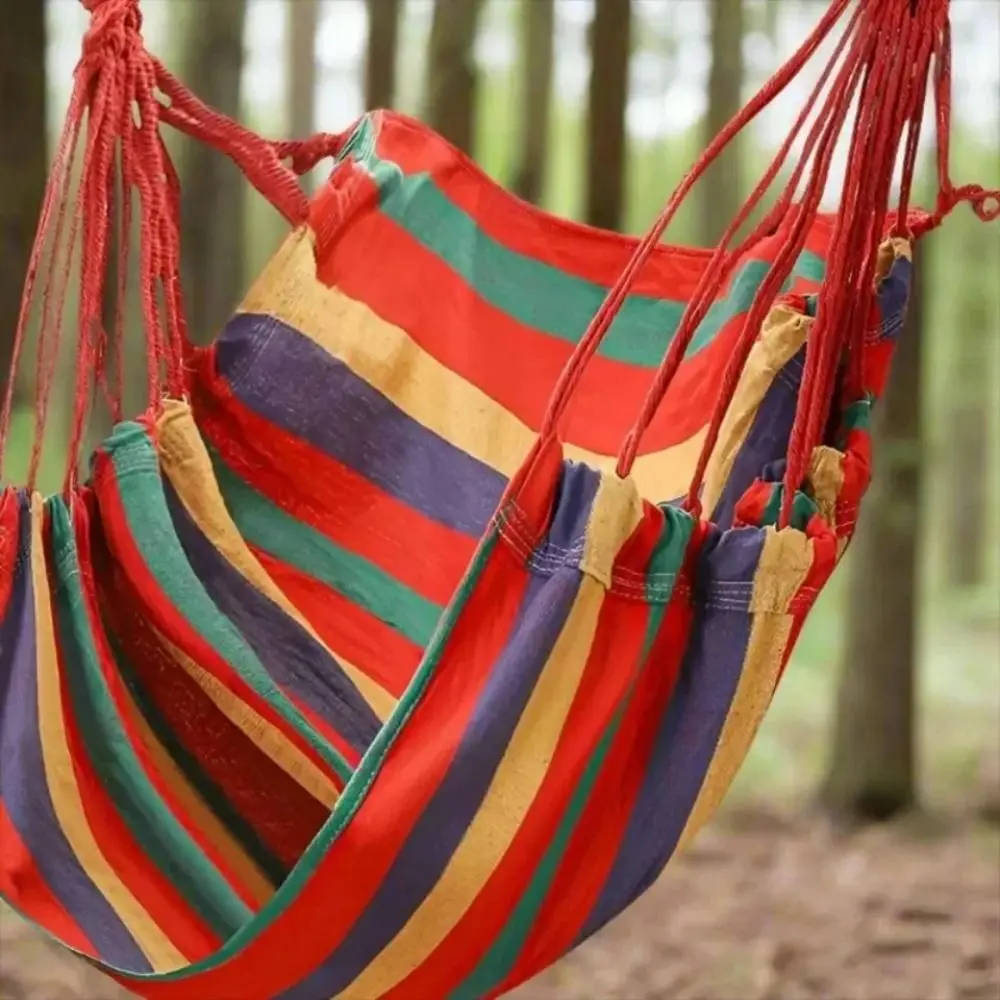 كرسي هزاز مريح للمهجع، كرسي أرجوحة للحديقة من القماش السميك مع حقيبة تخزين، كرسي معلق خارجي ناعم، شرفة #4