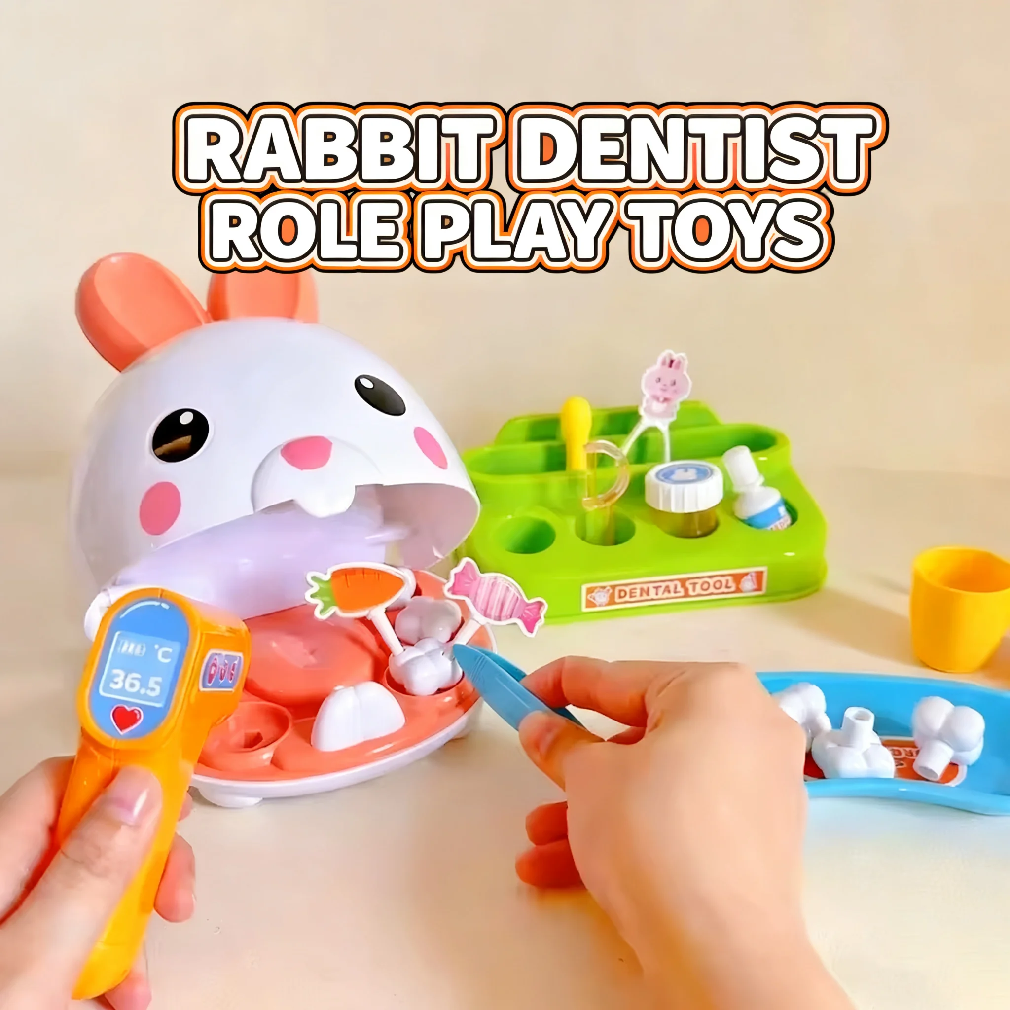 31 قطعة لعبة منزل العناية بالأسنان مقلد طبيب الأسنان ألعاب طبيب الأسنان نموذج لعب الأدوار ألعاب الأطفال هدية السنة الجديدة