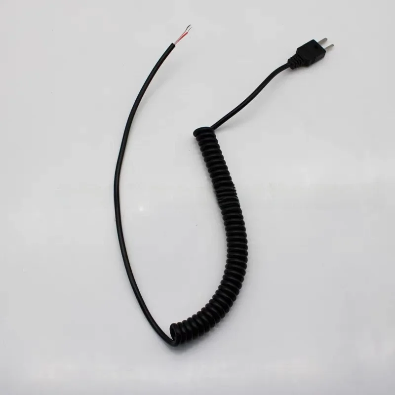 1pcs T-type integrated molded K-type thermocouple temperature measurement cable, J-type spring wire, PVC telephone line cable