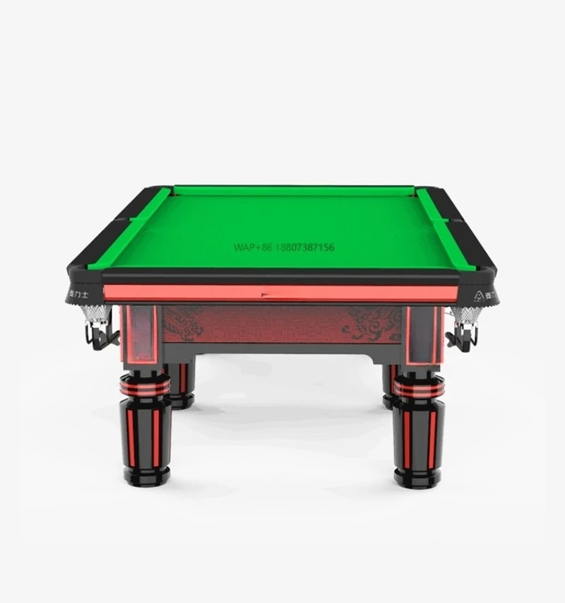 Customizable Modern 8-Ball Pool Table High Quality Snooker Table with Solid Wood Legs Slate Cushions for Chinese Snooker Game
