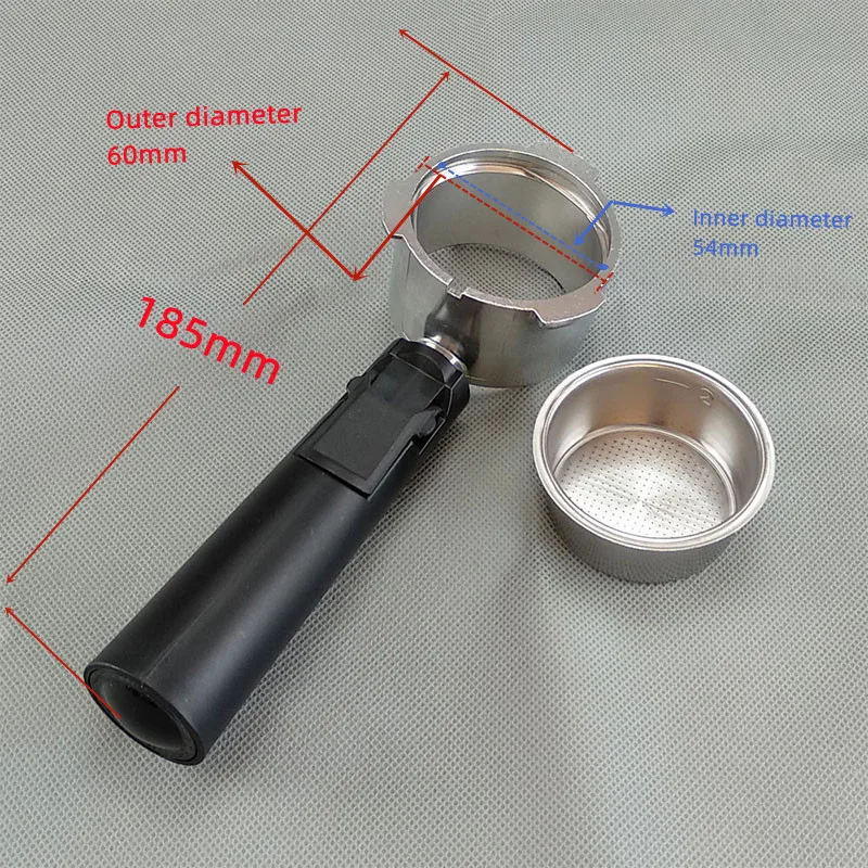 51mm Bottomless coffee filter coffee machine accessories basket holder handle hollow handle suitable for homix Saachi Qster