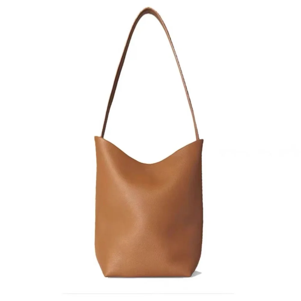 

Fashionable Bucket Bag, Armpit Bag, Soft Leather, High-end Sensory Tote Bag, Single Shoulder Handbag, Minimalist Mommy Bag
