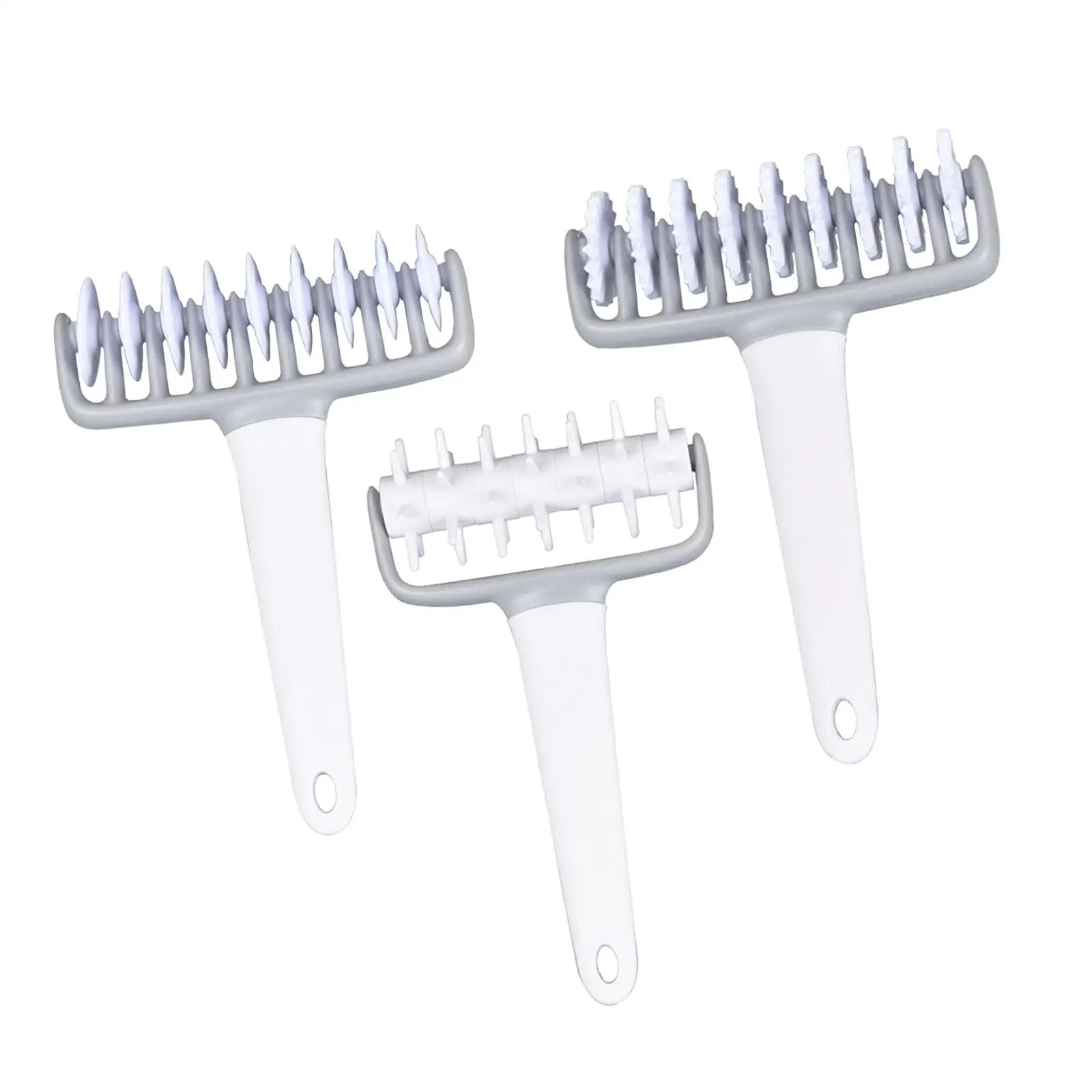 Pastry Tool Dough Holes Maker Needle Roller with Handle Pizza Dough Rollers Docker Pizza Roller for Cookie Flatbread Sandwich