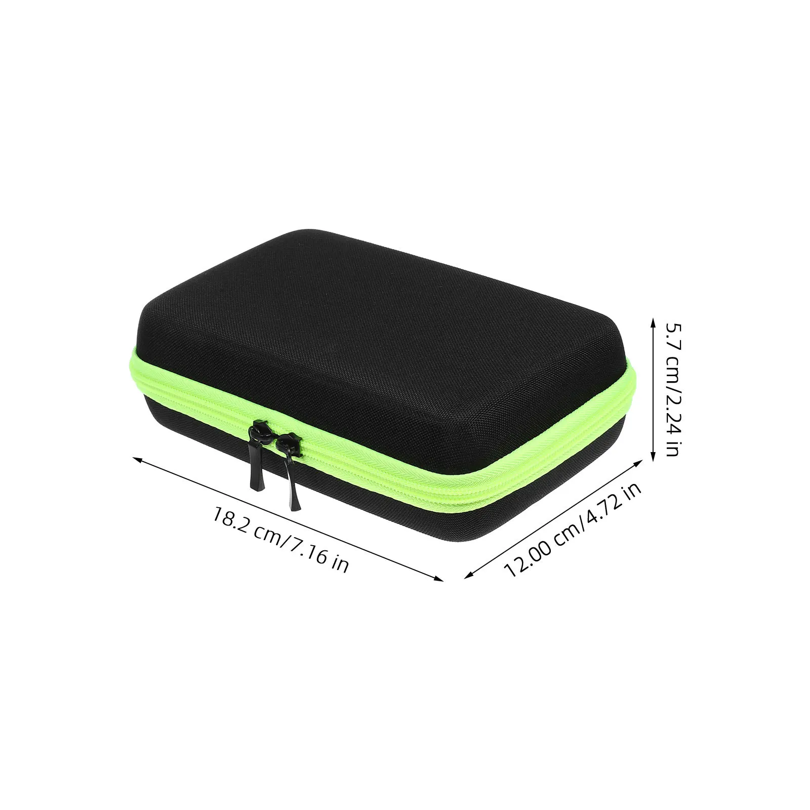 Shaver Case Holder Portable Eva Pressure-Resistant Green Zipper Travel Storage Box Compatible with Qp2530 2520 Lightweight