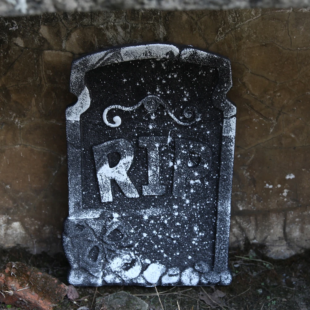 

Trick-or-treat Night Halloween Tombstone Decorations Outdoor Terrifying Prop Gravestones Realistic Finish