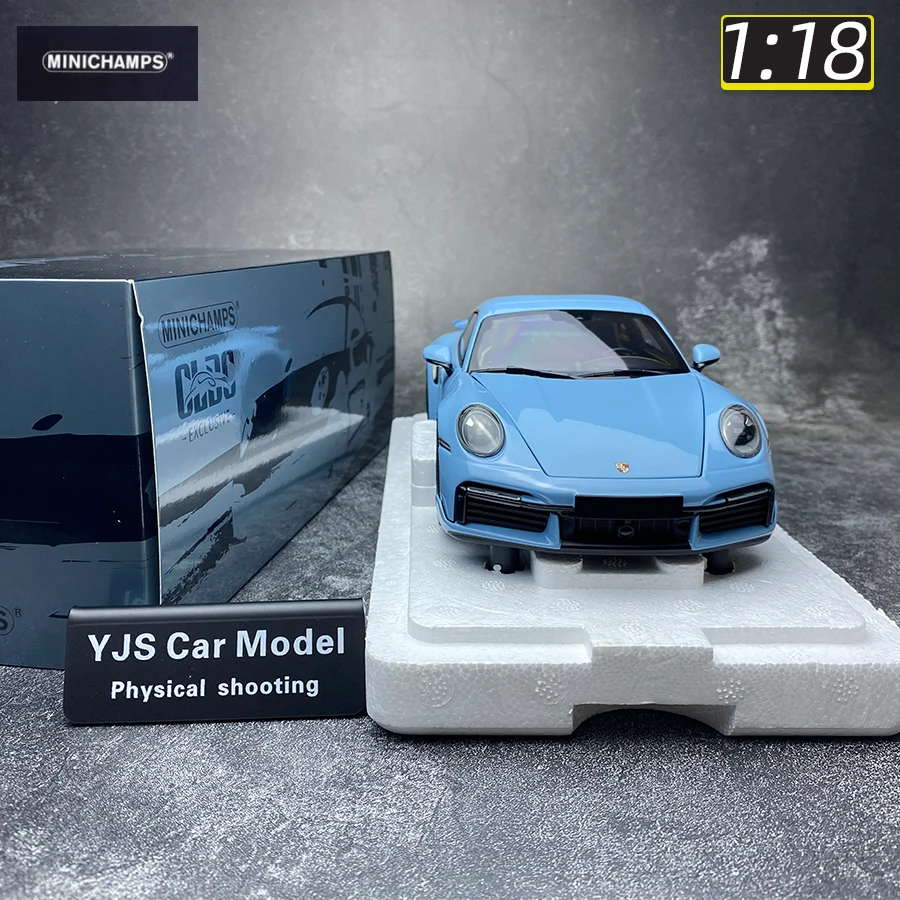 Minichamps 1:18 Porsche 911 992 turboS 2021 Alloy Full Open Car Model Collection Gift for Friends and Family