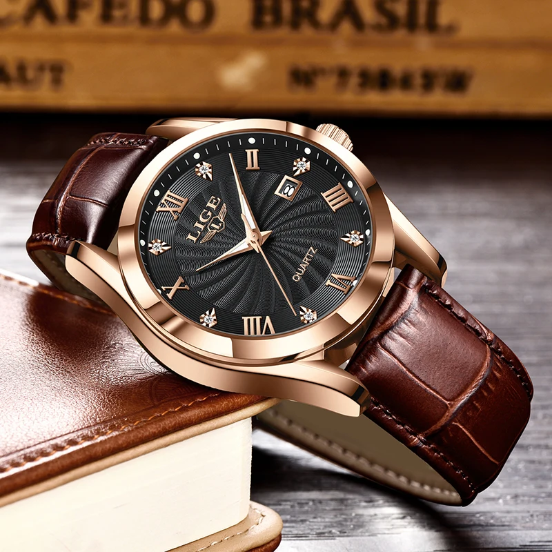 Nowy damski zegarek LIGE na rok 2025, modny, elegancki zegarek damski z bransoletą, wodoodporny zegarek kwarcowy do sportów outdoorowych dla kobiet, Reloj Mujer