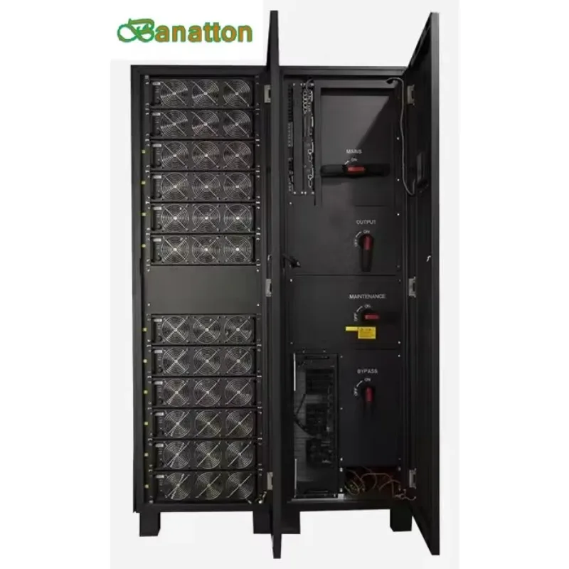 مصدر طاقة UPS عبر الإنترنت / UPS المعياري 20-300 كيلو فولت أمبير، مع وحدة UPS للتبديل السريع، وقابلية التوسع