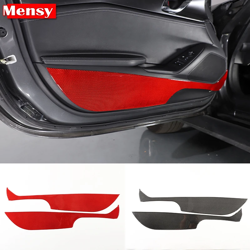 

Soft Carbon Fiber Car Door Anti-kick Panel Decorative Sticker Trim for Mazda MX-5 2016-2023 Car Accessories