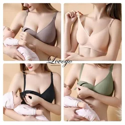 Maternity Nursing Bra Pregnant Women Front Open Button Breastfeeding Bras One-piece Convenient Feeding Pregnancy Dropshiping