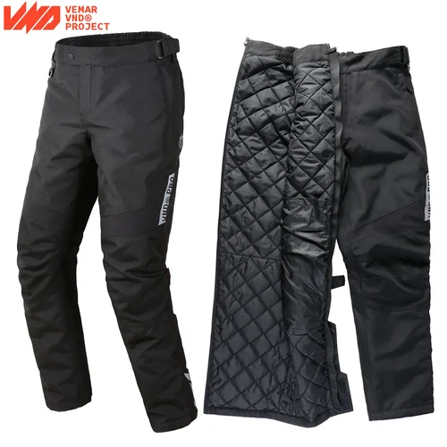 Pantalones de invierno impermeables para motocicleta, pantalones de liberación rápida para Moto de turismo, pantalones cálidos a prueba de viento para Moto, rodilleras CE