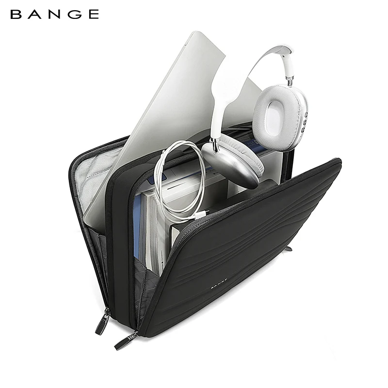 กระเป๋าใส่แล็ปท็อป BANGE คุณภาพสูง ขนาด 15.6 นิ้ว สำหรับเดินทาง กันน้ำ สำหรับผู้ชาย