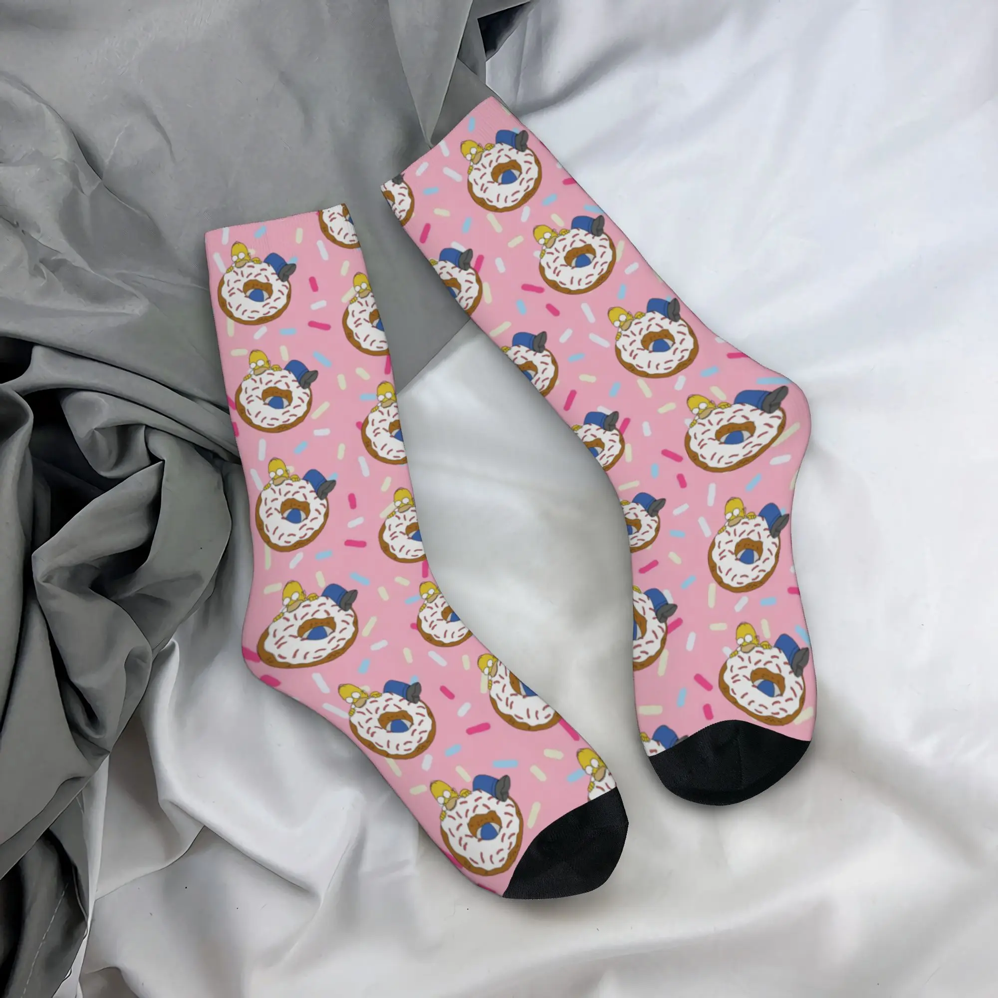 Autumn Winter Cool Unisex Cartoon S-Simpsons Socks  Non-slip Sports Socks