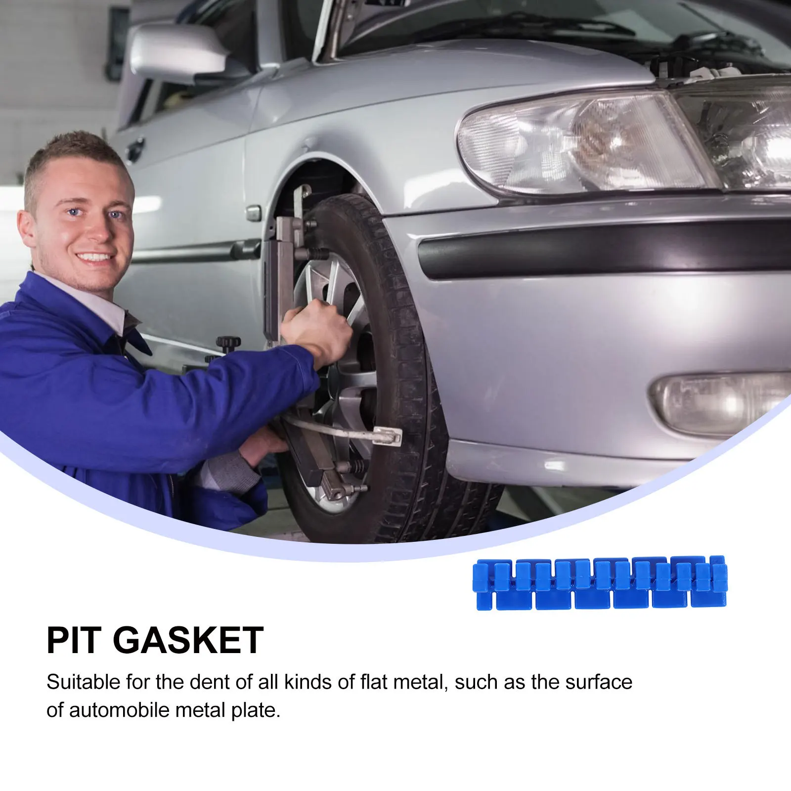 

1Set Car Dent Repairing Tool Lightweight Durable Material Easy Use No Disassembly Required Auto Pit Gasket Fix