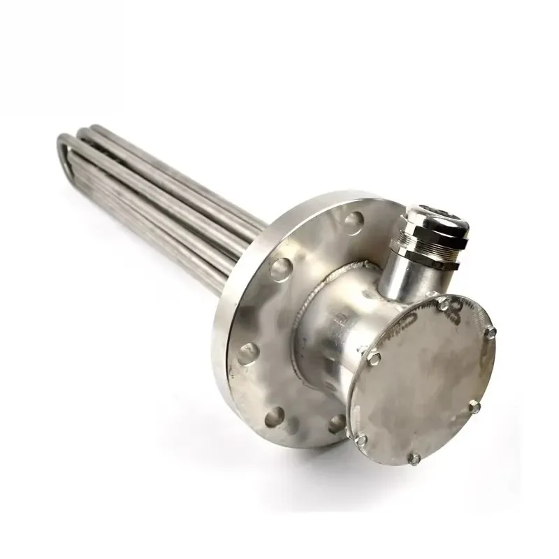 Explosion Proof 400V 12KW Industrial Electric Flange Immersion Heater for Oil Storage Tank
