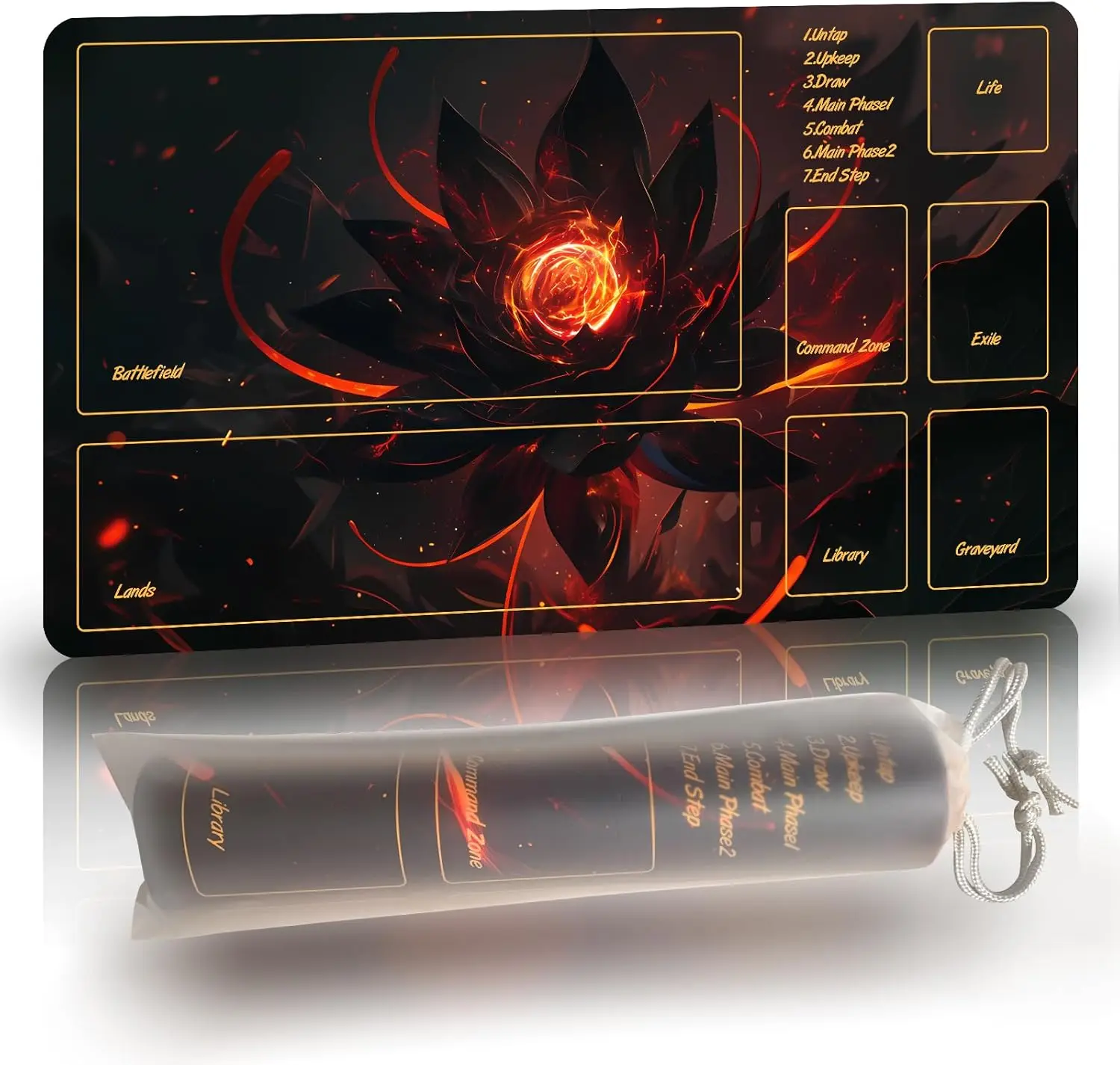 

Игровой коврик DND — игровая коврик высокой плотности толщиной 3 мм, нескользящая поверхность, прошитые усиленные края для волшебных игровых ковриков, столешница DND