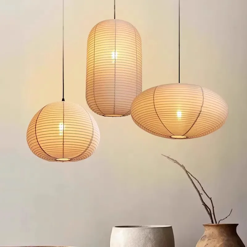 Wabi Sabi Fabric Pendant Lamp Japanese Style Cloth Hanging Light for Restaurant Homestay Inn Tea House   Ceiling Chandelier