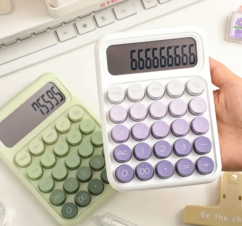 آلة حاسبة صغيرة وجديدة وجميلة ذات قيمة عالية | شاشة كبيرة 12 بت + أزرار كبيرة حساب يومي واضح وسلس) #1