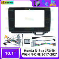 Hiirode Car Android Radio Stereo Player Frame Fascia For Honda N-Box JF3/4 N-WGN N-ONE 2017-2021 Panel Power Cord Canbus 2DIN