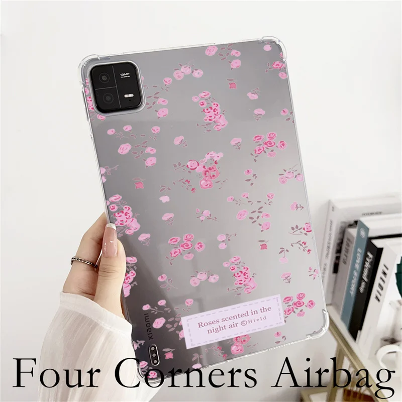 Case for Xiaomi Pad 6 Mi Pad 5 Pro Tablet Cover Flower Soft Silicone for Redmi Pad SE 11 2023 RedmiPad 10.6'' Case Clear Cover