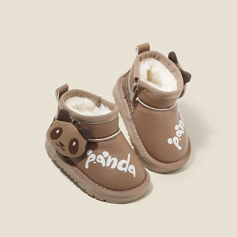 

Детские зимние сапоги, детская обувь для малышей, мягкая хлопковая обувь, мультяшная версия обуви для мальчиков и девочек, зимние сапоги