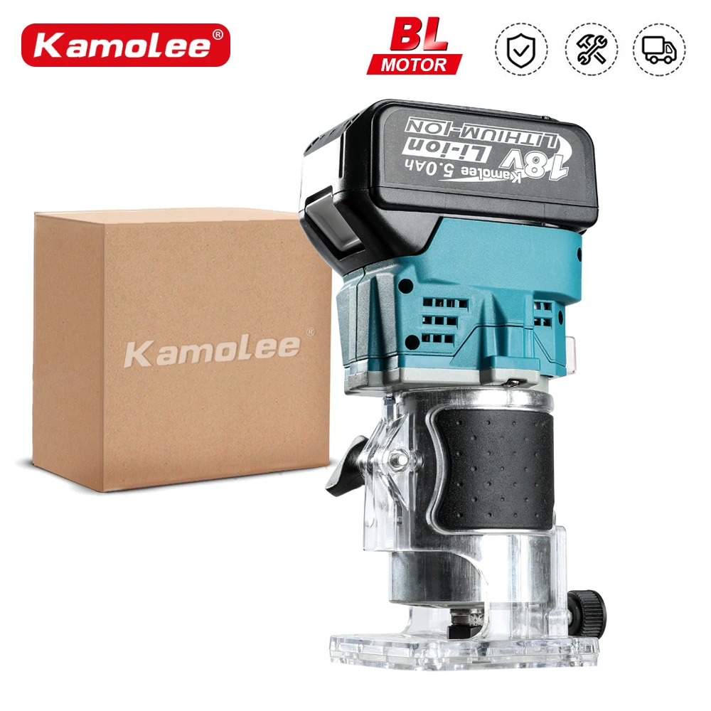 Kamolee 18v schnur loser elektrischer Trimmer Holz Hands ch neider Gravur Schlitz Trimmen Schnitz maschine Router Holz