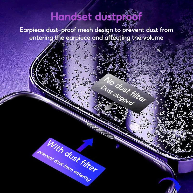 TBTIC 2PCS Privacy Tempered Glass HD Screen Protector for IPhone 15 14 Plus 13 12 11 Pro X Xs Max XR One touch Easy install