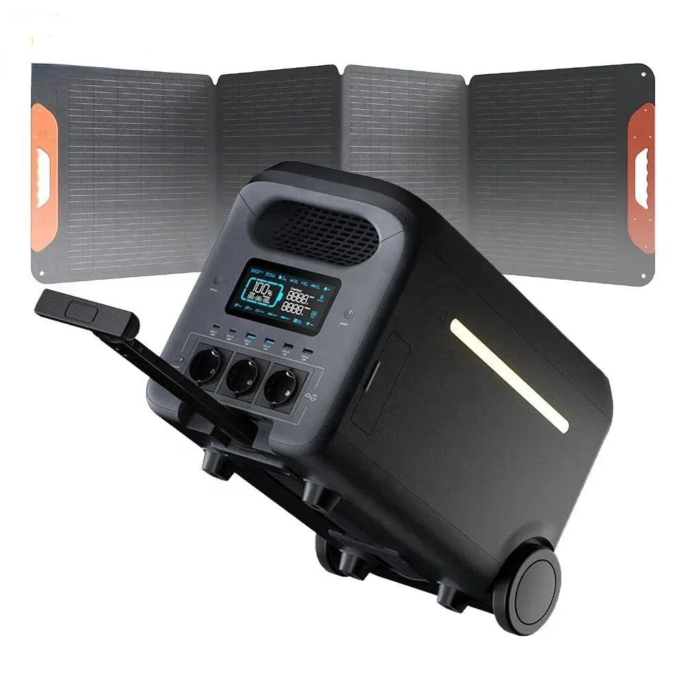 Hot Sales3kw Portable Emergency Power Supply Fast Charging Lifepo4 Powerstation 3000 Watt Portable Solar Generators Power Statio