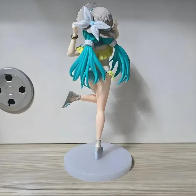 

Original Sega Hatsune Miku Luminasta Straw Hat Swimsuit Conceptual Series Vol.1 Anime Figure Model Collector Toy Gift In Stock