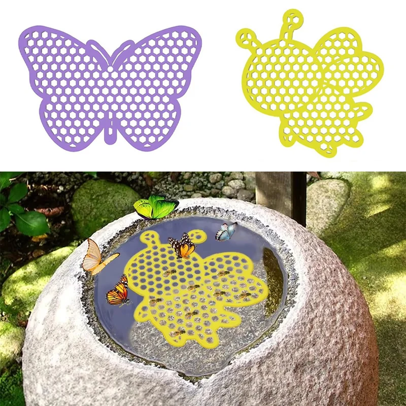 Floating Bee Foam Water Station Pollinators Insect Drinking Tray for Garden Outdoor Beekeeping Butterfly Waterer