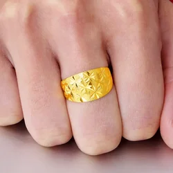 Anillo chapado en oro de 18k para hombre y mujer, sortija fina ajustable con forma de estrella del cielo, ideal para regalo de boda, fiesta y Navidad
