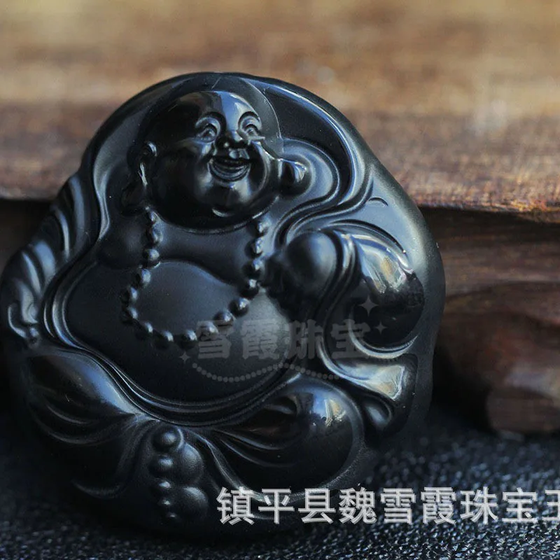 

Двусторонний кулон с изображением Будды из нефрита Хэтянь, модный и универсальный