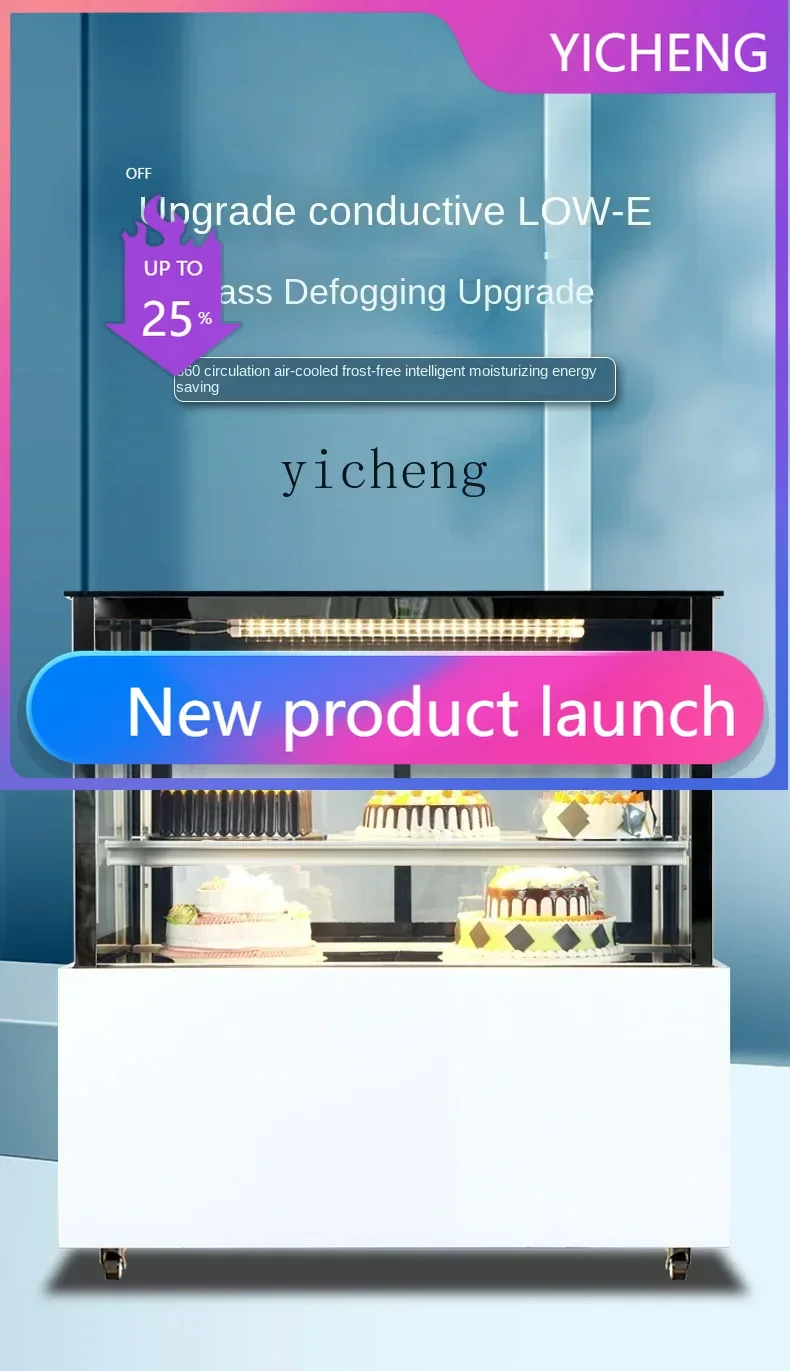 

Cake Counter Refrigerated Display Cabinet Commercial Fruit Cooked Dessert Mousse Fresh Cabinet
