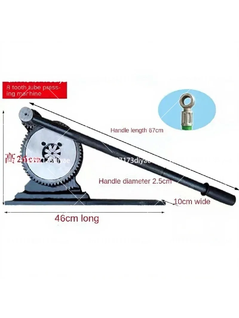 Hydraulic Pipe Crimper Tool with 6/8 Dies Portable Crimping Press for Plastic Hose Pipeline Installation