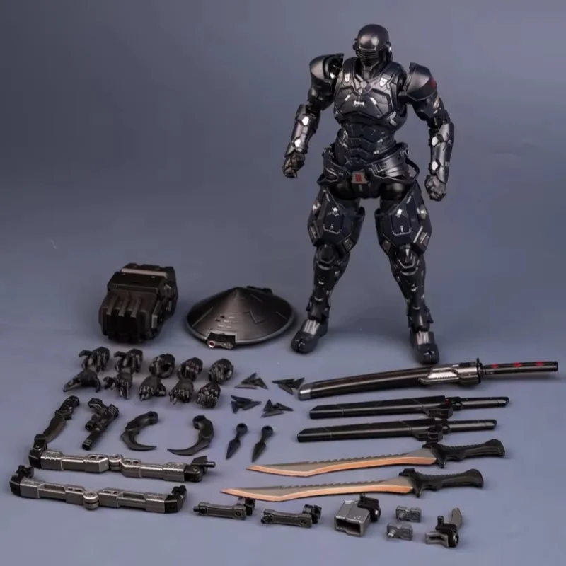 

New Collectible Figure Of Ultrapower Black Warrior, The Human-Machine Snake Eyes Sc001 Joint Mobile Robot Toy Collectible Toys