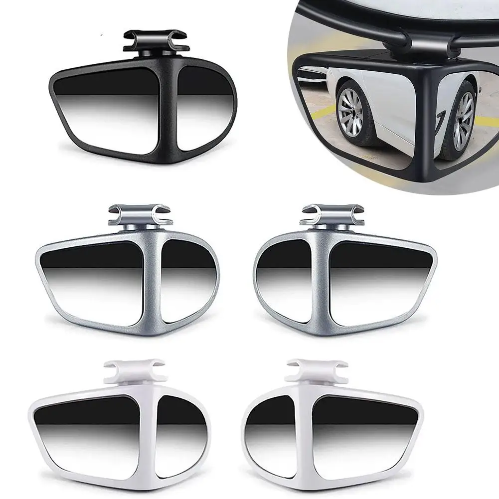 

Car Rearview Mirror Blind Spot Mirror Front and Rear Wheels 360° Adjustable Wideangle Blind Spot Reflective Reversing