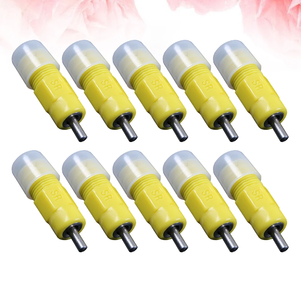 

10pcs Square Drinking Fountain Nipple Hen Feeder Bird Water Chicken Drinker Poultry Chicken Water Drinker Supplies