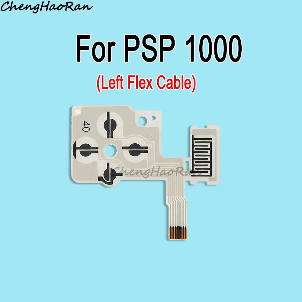 ChengHaoRan para PSP 1000 2000 3000 controlador de juego teclado de reparación teclas de membrana conductora cinta de volumen izquierdo derecho Cable flexible