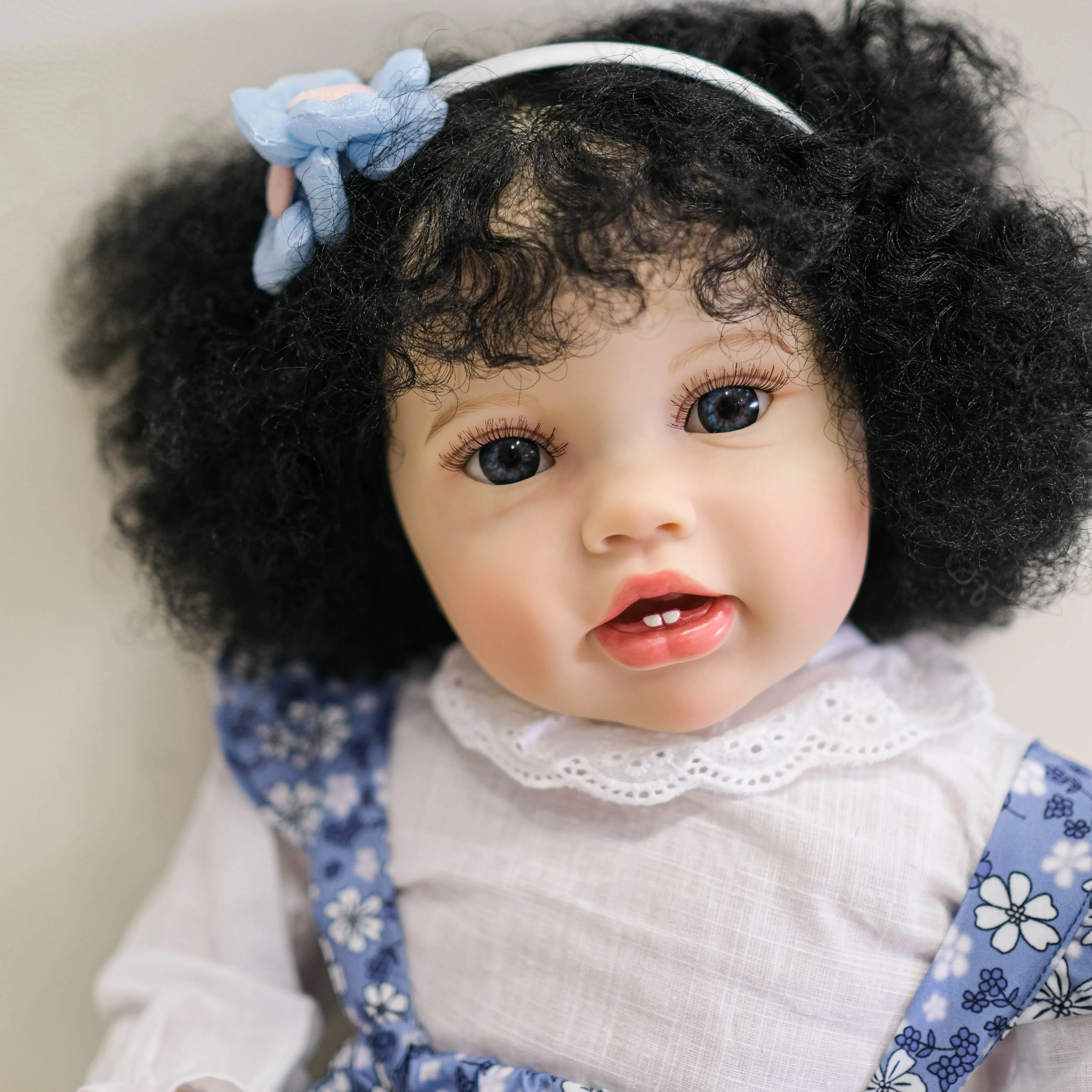 

24inch Lottie Soft Cotton Body Lifelike Reborn Toddler Doll Multiple Layers Painting 3D Skin Visible Veins With Hand Root Hair