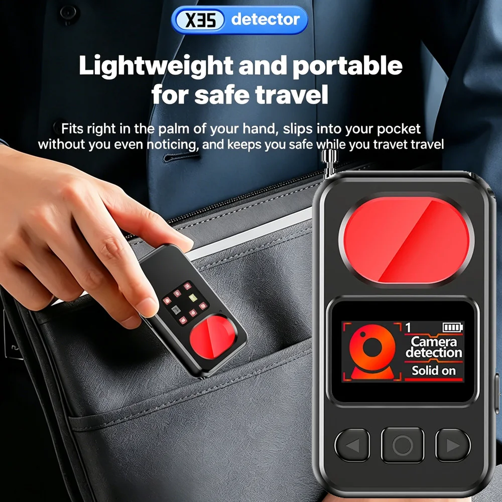 Multi-function Anti-spy Camera Detector Spy Gadgets Device Finder 1MHz-6.5GHz GSM Audio Bug Finder GPS Signal RF Tracker Detect