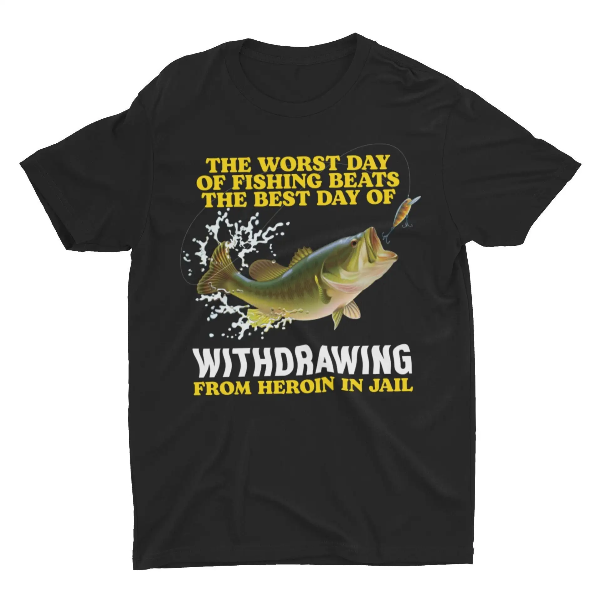 Worst Day Of Fishing Funny T Shirt Sarcastic Oddly Specific Meme Ironic Weird