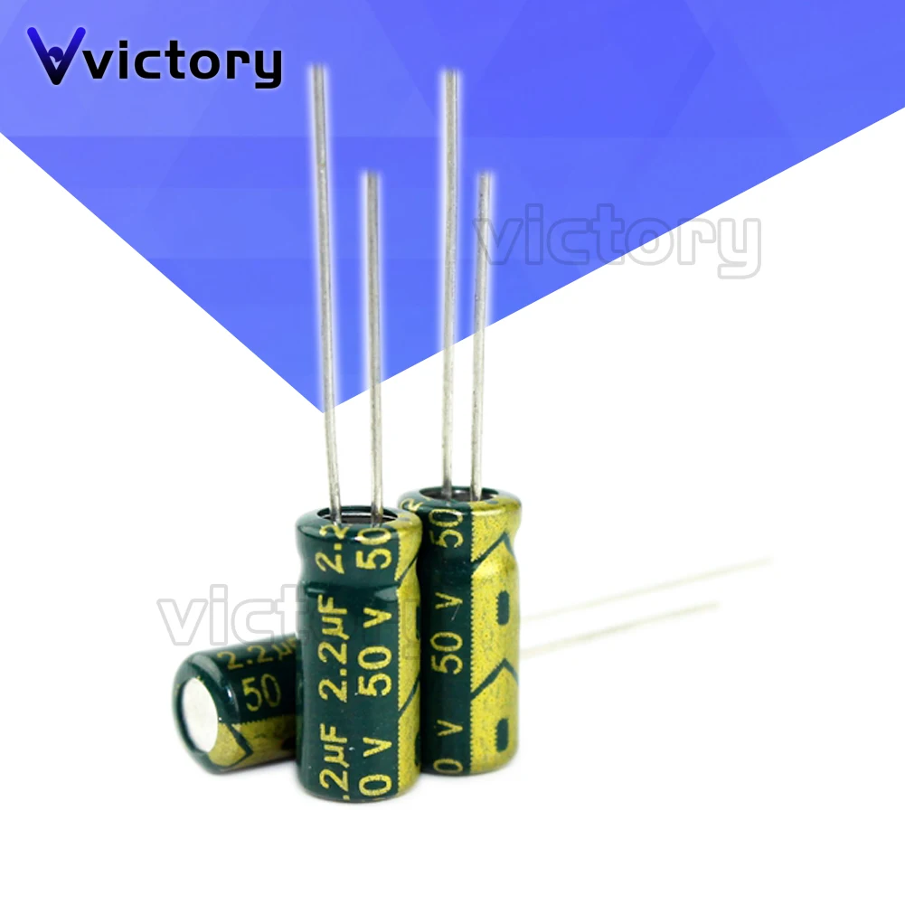 50pcs/lot 2.2UF 50V 2.2mf 105C 5X11mm Aluminum Electrolytic Capacitor 50V2.2UF radial lead 50pcs